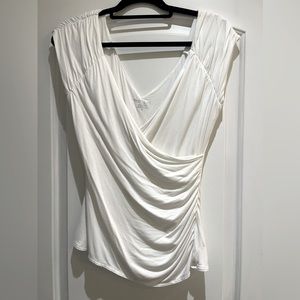 White House black market white blouse